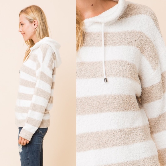 SHELLY Softest Hoodie Top - MOCHA - Picture 2 of 2